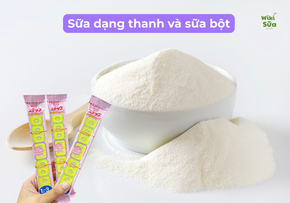 Ưu điểm của sữa dạng thanh so với sữa bột truyền thống