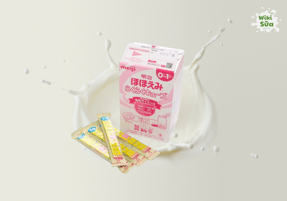 Sữa bột dạng thanh cho trẻ sơ sinh Meiji nội địa Nhật