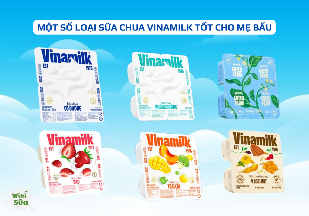 Một số loại sữa chua Vinamilk tốt cho mẹ bầu 