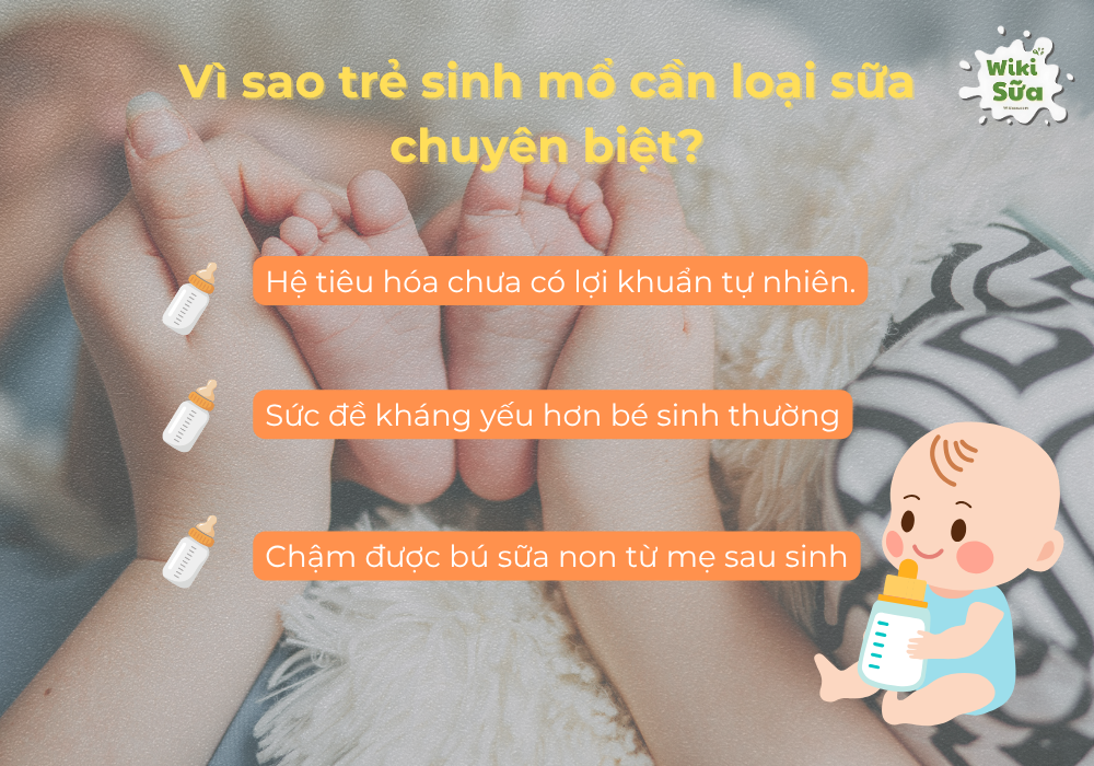 Trẻ sinh mổ cần loại sữa chuyên biệt để hỗ trợ phát triển tốt hơn