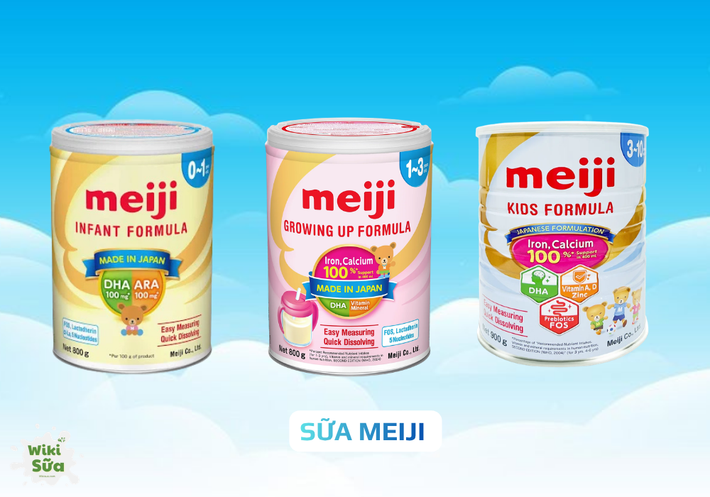 Sữa Meiji là thương hiệu sữa lâu đời tại Nhật Bản 