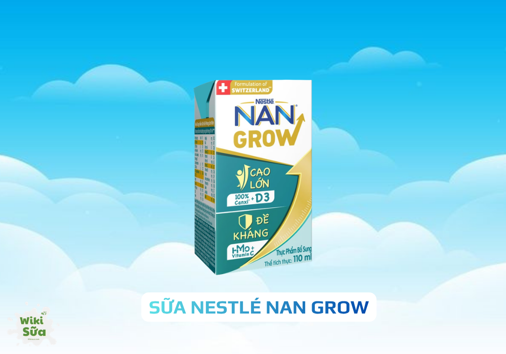 Sữa NAN Grow hỗ trợ phát triển chiều cao cho bé