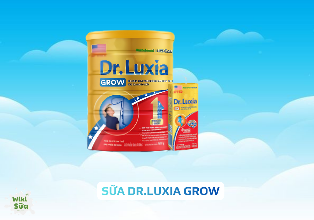 Sữa Dr.Luxia Grow hỗ trợ phát triển chiều cao cho bé 