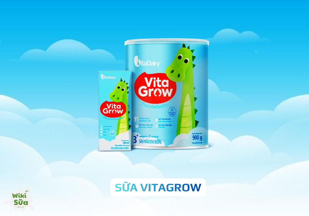 Sữa Vitagrow hỗ trợ phát triển chiều cao cho bé 