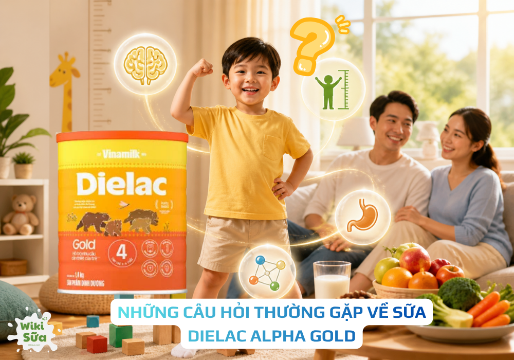 Những câu hỏi thường gặp về sữa Dielac Alpha Gold 