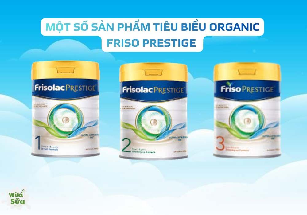 Một số sản phẩm tiêu biểu Organic Friso Prestige