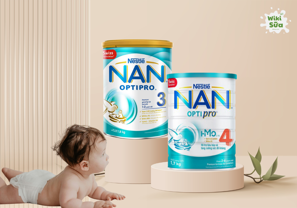 Dòng sữa NAN Optipro 3 và NAN Optipro 4
