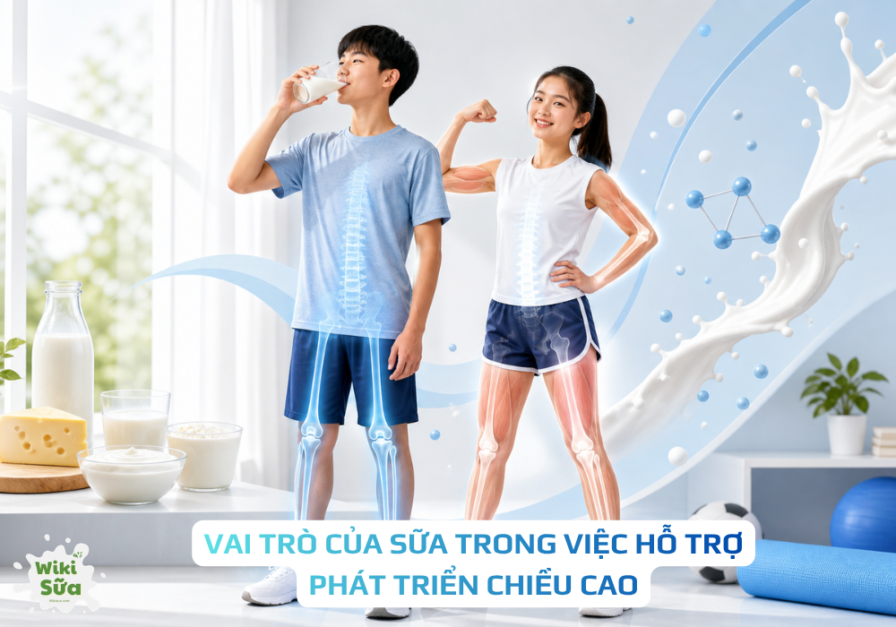 Vai trò của sữa trong việc hỗ trợ phát triển chiều cao