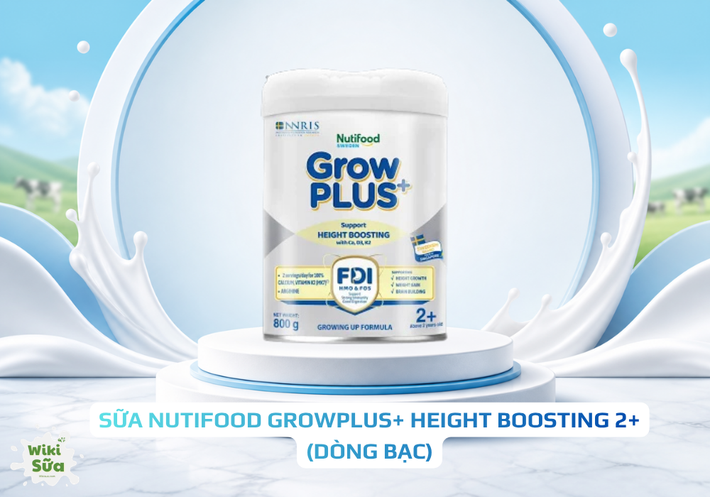 Nutifood GrowPLUS+ Height Boosting 2+ (Dòng bạc)