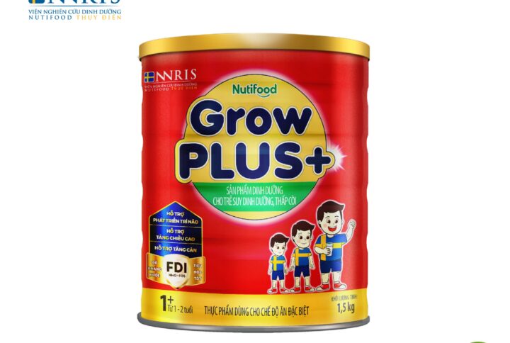 Sữa bột Nutifood GrowPLUS+ Suy Dinh Dưỡng trên 1 tuổi lon 1.5kg