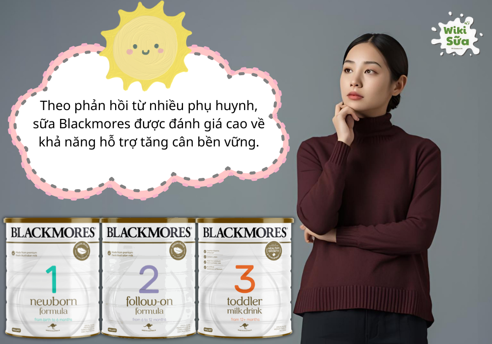 Tìm hiểu bé uống sữa Blackmores có tăng cân không 