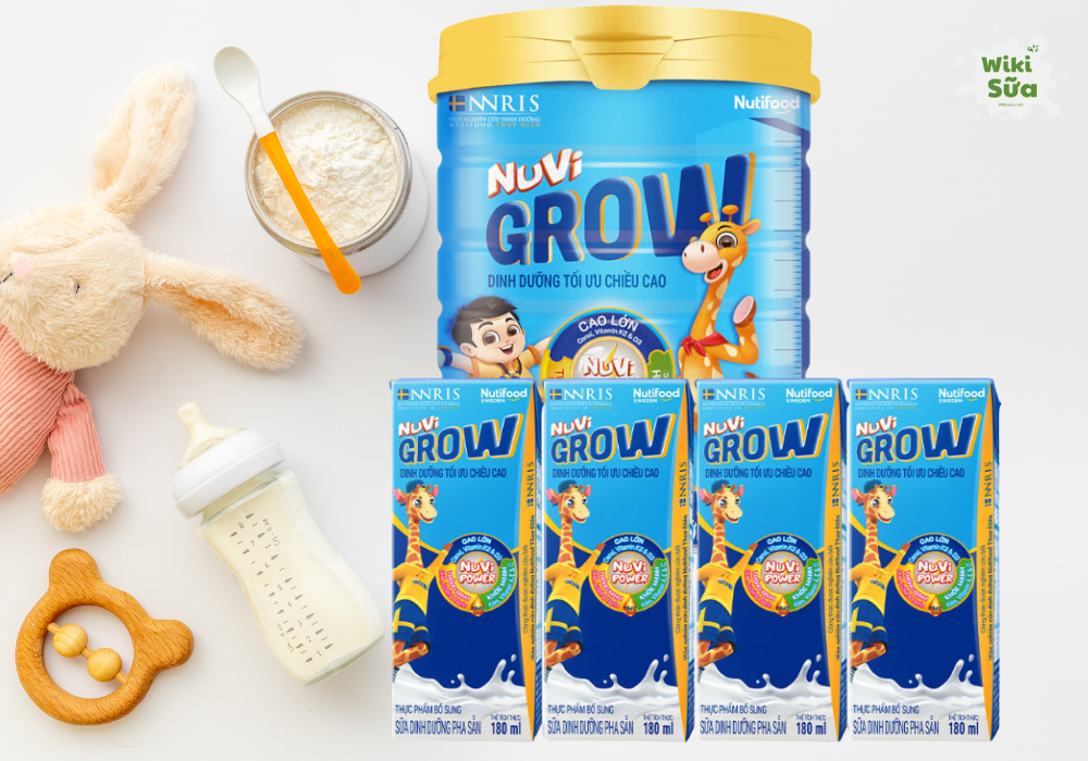 Sữa NuVi Grow cho trẻ từ 1 tuổi phát triển toàn diện 