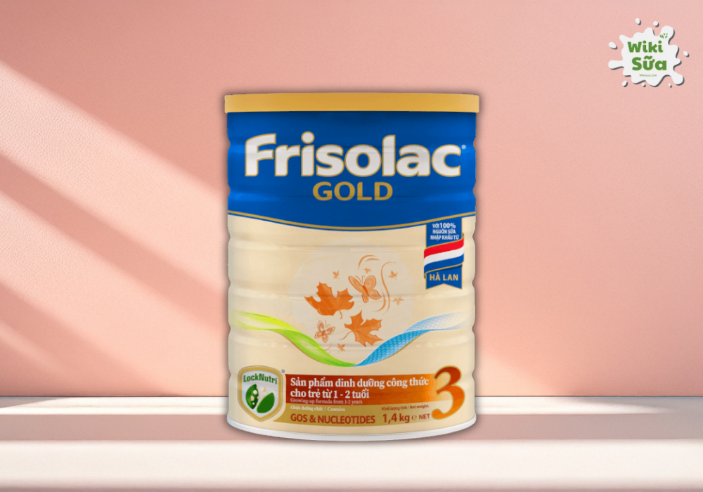 Sữa bột Frisolac Gold số 3 dành cho trẻ 1-2 tuổi 