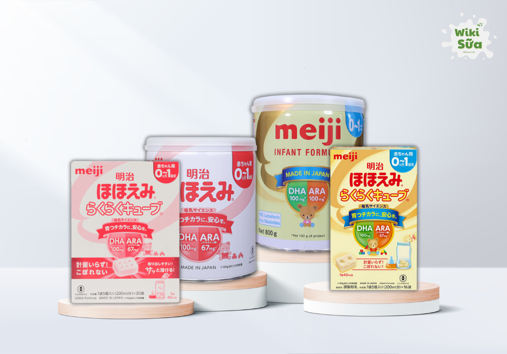 Các loại sữa Meiji 0-1 