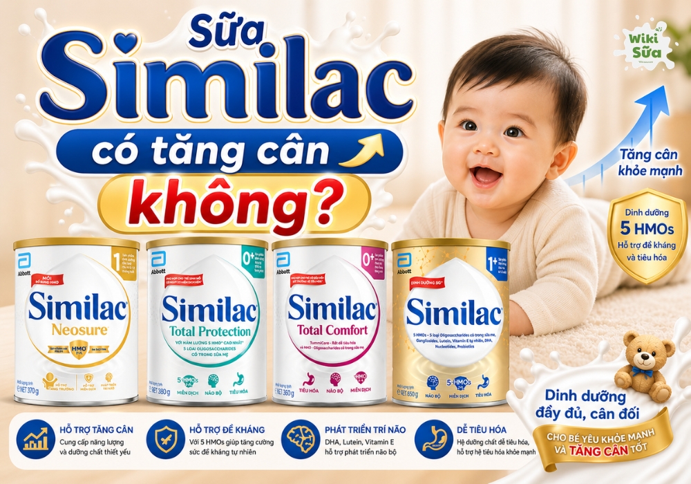 Sữa Similac có tăng cân không?