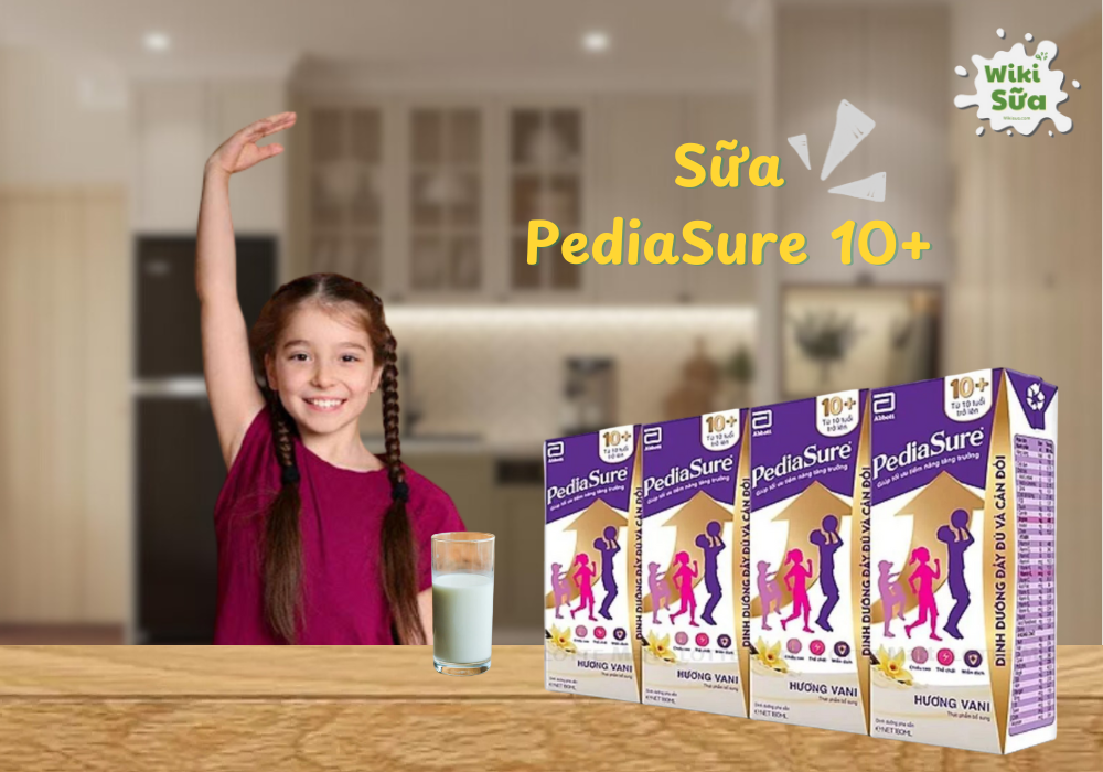 Sữa hộp PediaSure 10+ cho trẻ phát triển chiều cao