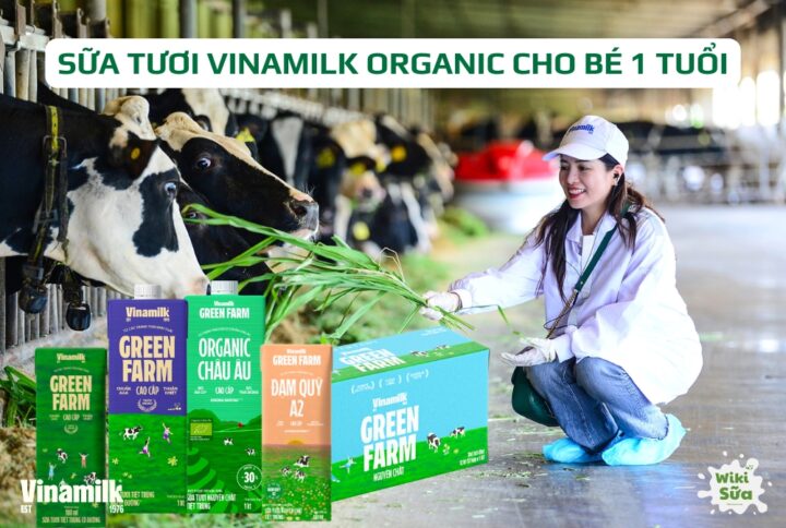 sữa tươi Vinamilk Organic cho bé 1 tuổi