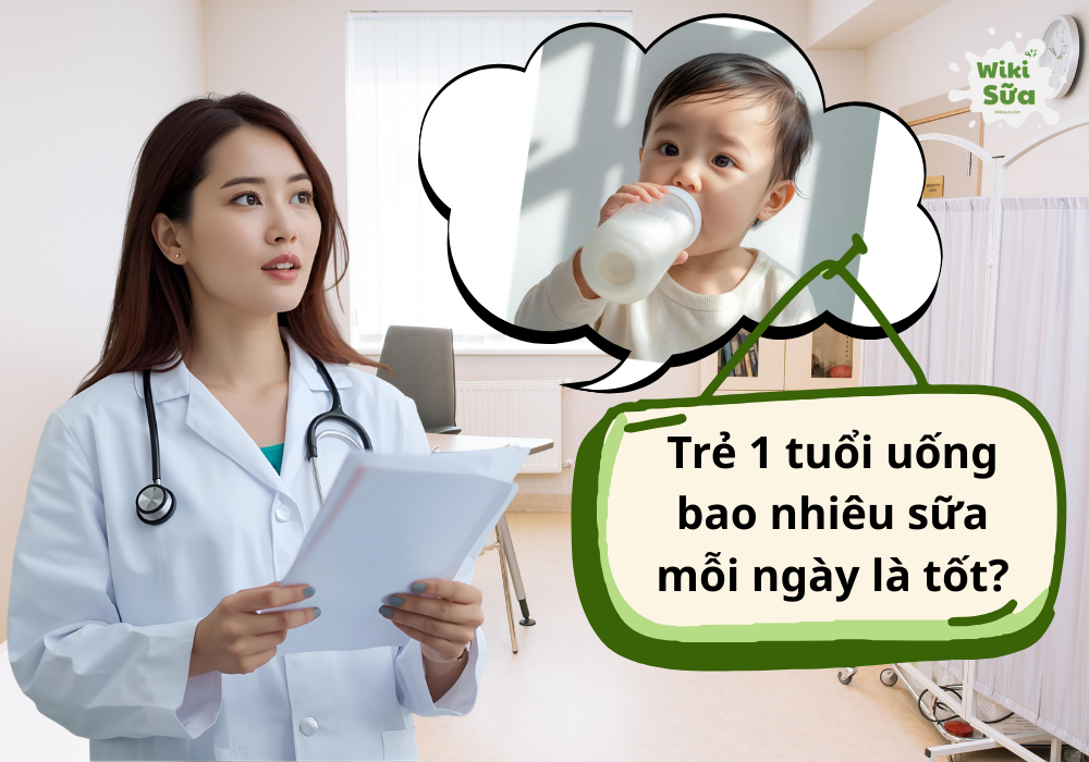 Tìm hiểu trẻ 1 tuổi uống bao nhiêu sữa mỗi ngày là chuẩn khoa học