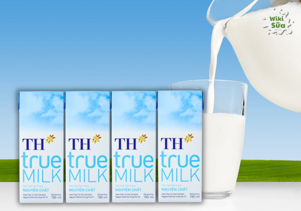 Sữa tươi TH True Milk không đường (nguyên chất) 