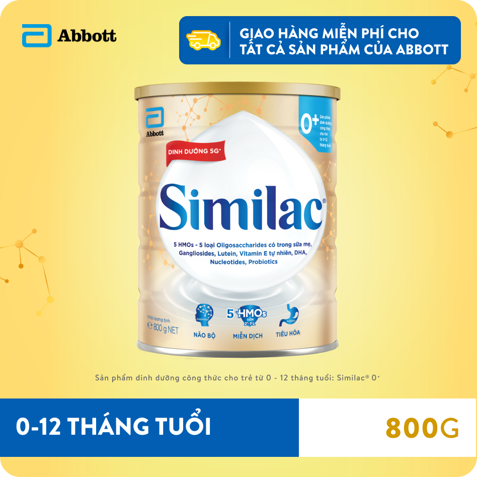 Sữa Similac® 0+ 800g cho trẻ từ 0–12 tháng tuổi