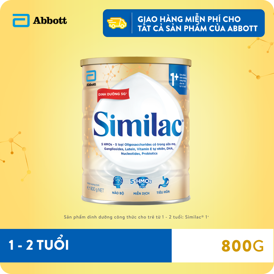 sữa Similac® 1+ 800g cho trẻ từ 1–2 tuổi