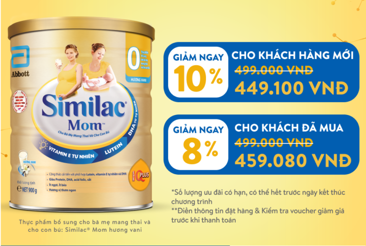 sữa Similac® Total Comfort 0+ 360g cho trẻ từ 0–12 tháng tuổi