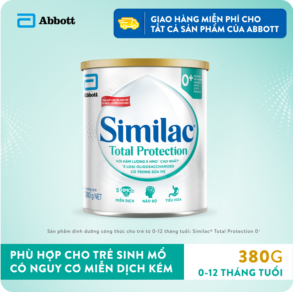 Sữa Similac® Total Protection 0+ lon 380g (0-12 tháng)