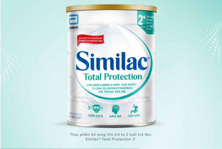 Sữa bột Similac Total Protection 2+ 850g dành cho trẻ sinh mổ