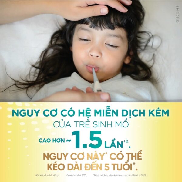Sữa bột Similac Total Protection 2+ 850g dành cho trẻ sinh mổ