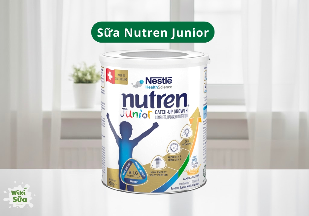 Sữa công thức Nutren Junior phù hợp cho bé từ 1 tuổi trở lên gặp tình trạng ăn ít, biếng ăn, kém hấp thu hoặc cần hồi phục sức khỏe