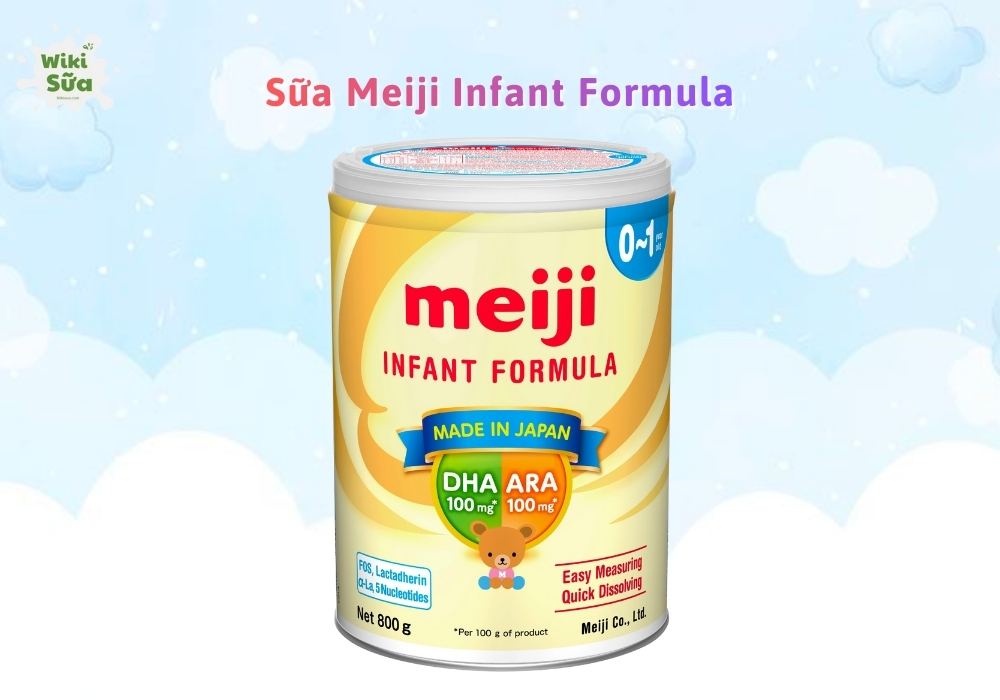 Sữa mát Meiji Infant Formula giúp trẻ tiêu hoá dễ dàng và chống táo bón.