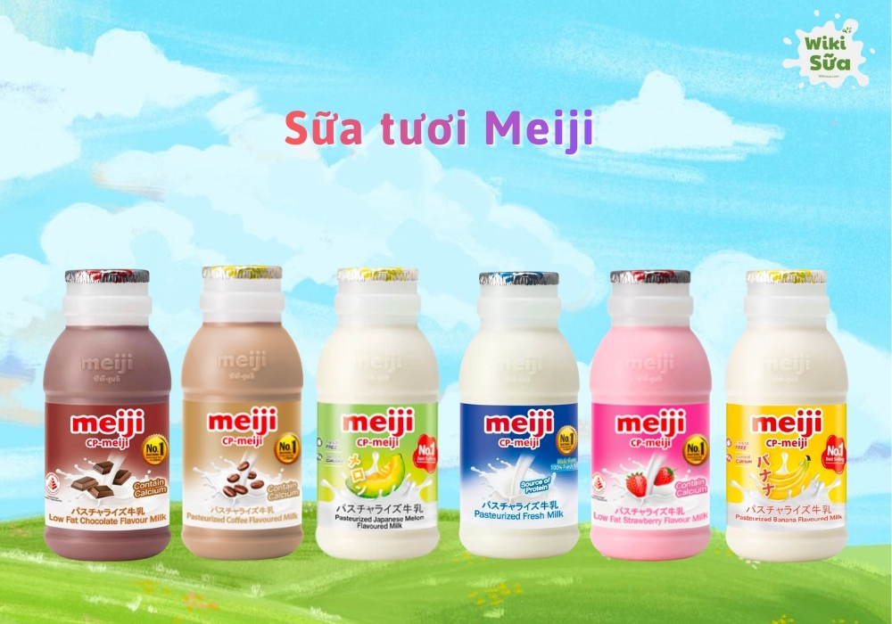 Sữa tươi thanh trùng Meiji có thể dùng cho trẻ từ 1 tuổi trở lên và cho cả gia đình