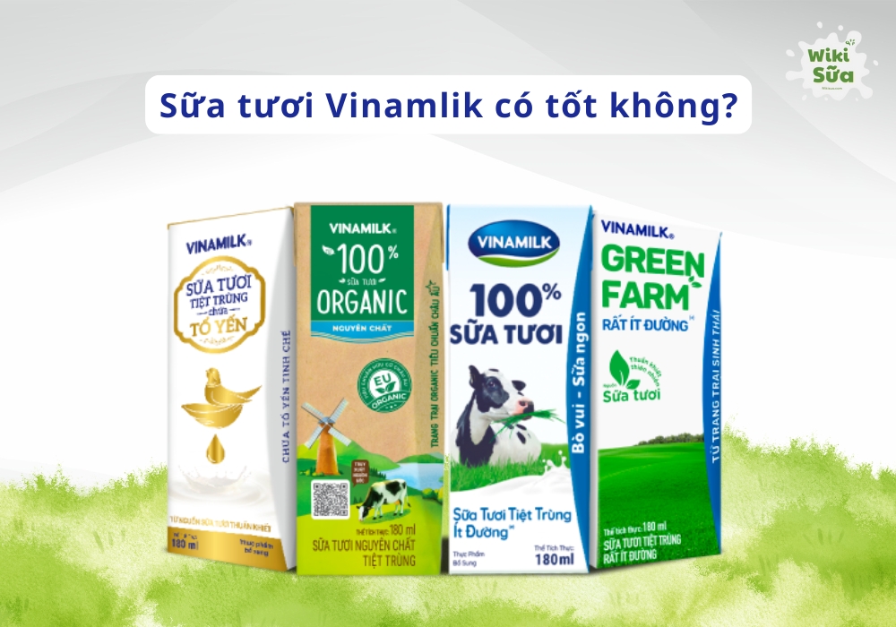 Sữa tươi Vinamilk có tốt không? Có tăng cân không?