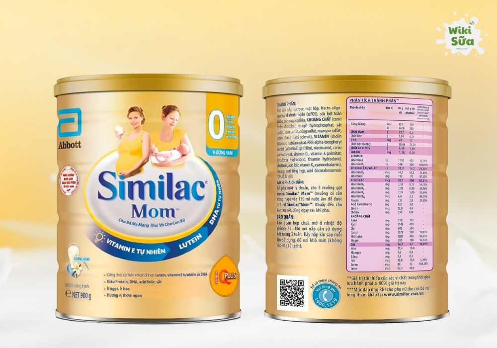 Với công thức đầy đủ và hương vị dễ uống, Similac Mom là lựa chọn tin cậy giúp mẹ bầu chăm sóc sức khỏe và thai nhi từ những tháng đầu