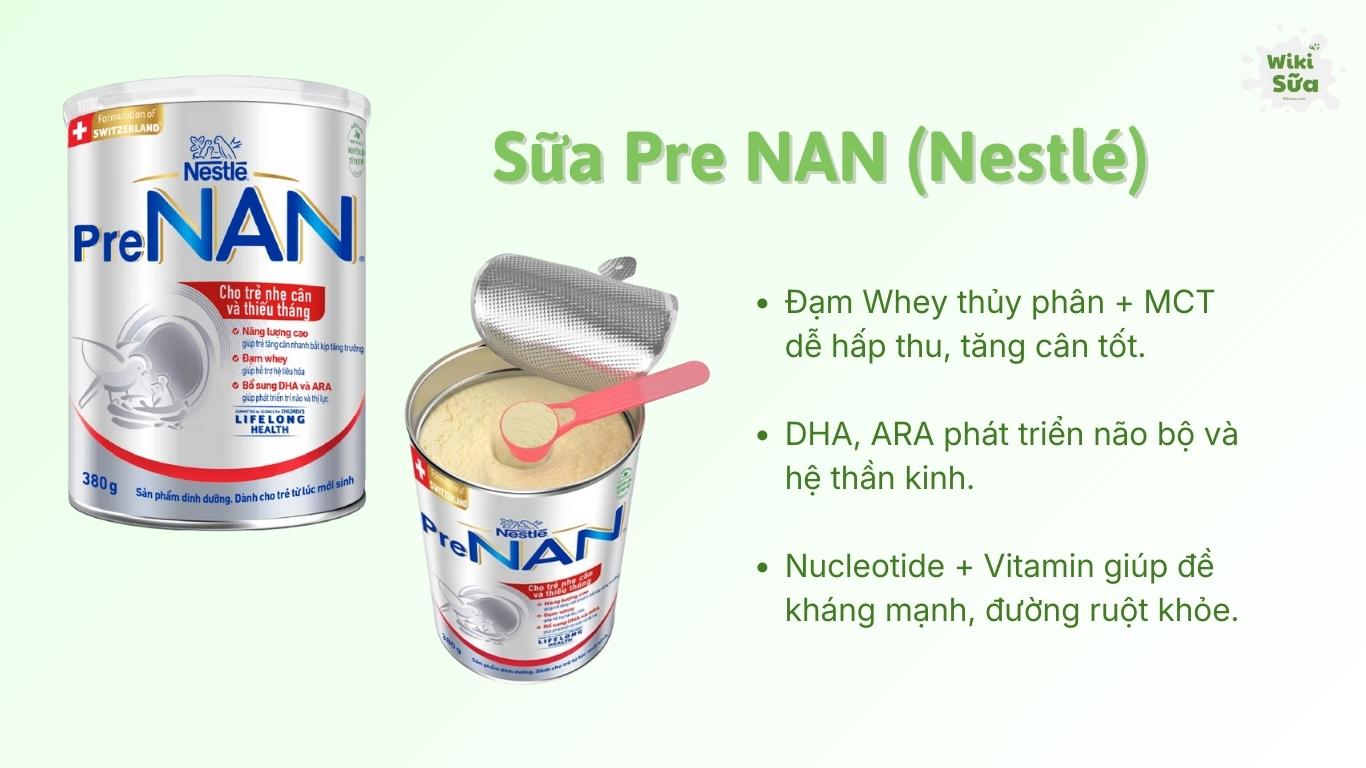 Sữa Pre Nan - Sữa giúp trẻ sinh non tăng cân nhanh