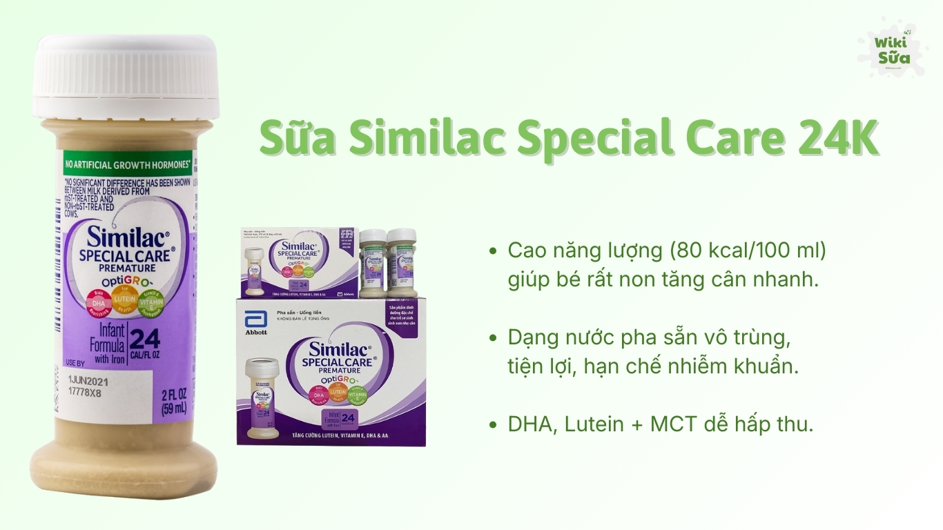 Sữa Similac cho trẻ sinh non - Sữa nước pha sẵn Similac Special Care 24K