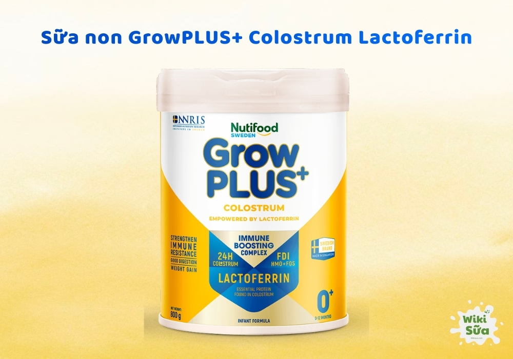Sữa non vàng Nutifood GrowPLUS+ tăng đề kháng khỏe, tiêu hóa tốt, bé cao khỏe, phát triển não bộ