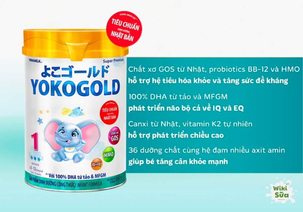 Sữa YokoGold phù hợp với trẻ từ 0-6 tuổi, đặc biệt là những bé chậm tăng cân hoặc cần bổ sung dưỡng chất đầy đủ