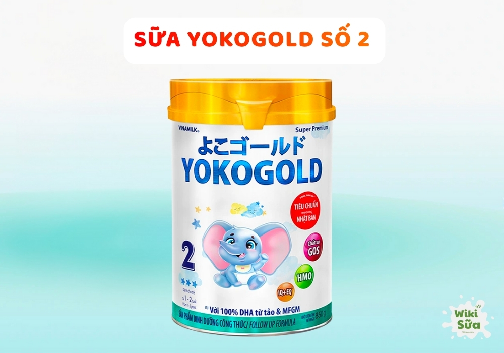 Sữa YokoGold 2 cho trẻ 1-2 tuổi chứa vitamin, khoáng chất theo chuẩn dinh dưỡng Nhật Bản, bổ sung MFGM cùng 100% DHA từ tảo hỗ trợ phát triển trí não.