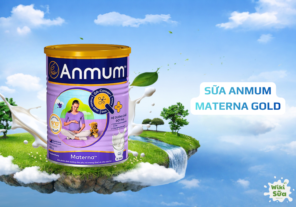 Sữa Anmum Materna Gold – nhẹ bụng, dễ hấp thu, phù hợp mẹ sinh mổ.