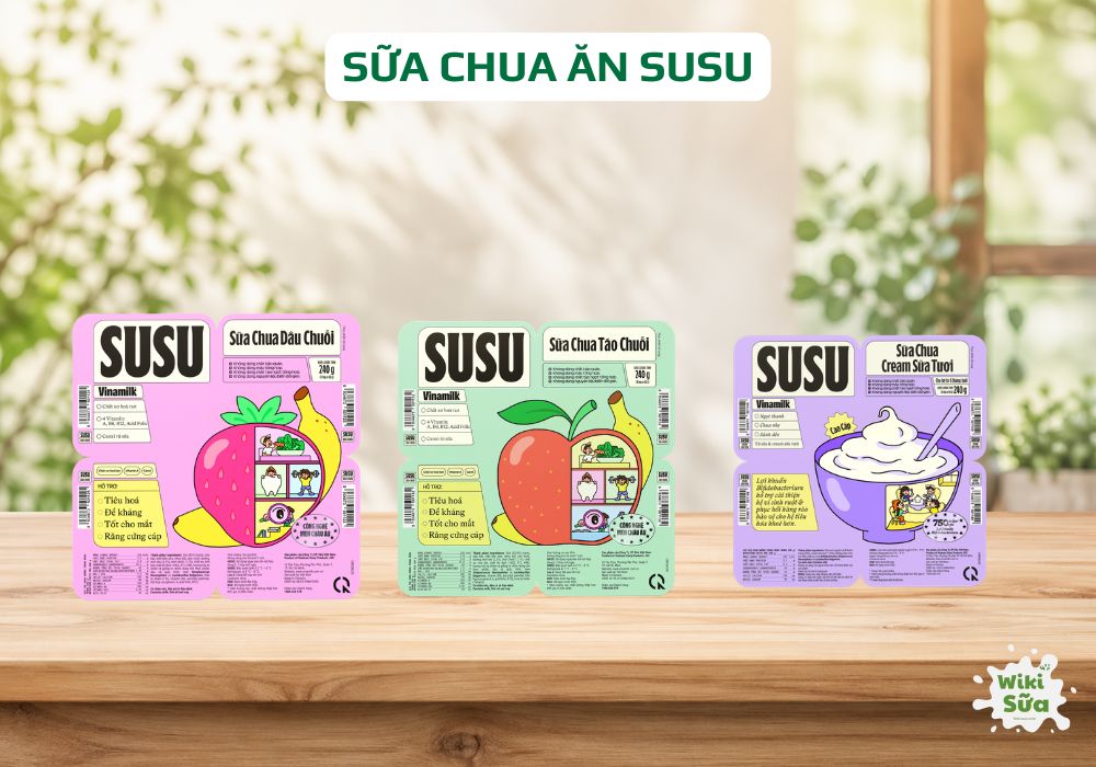 sữa chua ăn vinamilk susu