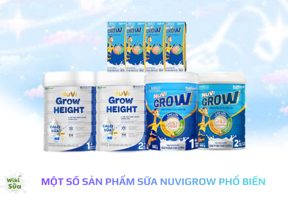 Một số sản phẩm Nuvi Grow phổ biến 