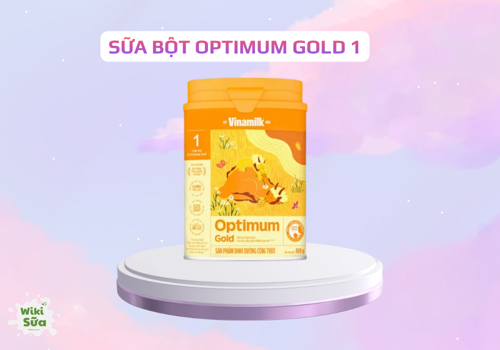 Sữa bột Optimum Gold 1 – nổi bật với hệ 6 HMO giúp hỗ trợ tiêu hóa và tăng cường miễn dịch cho bé.
