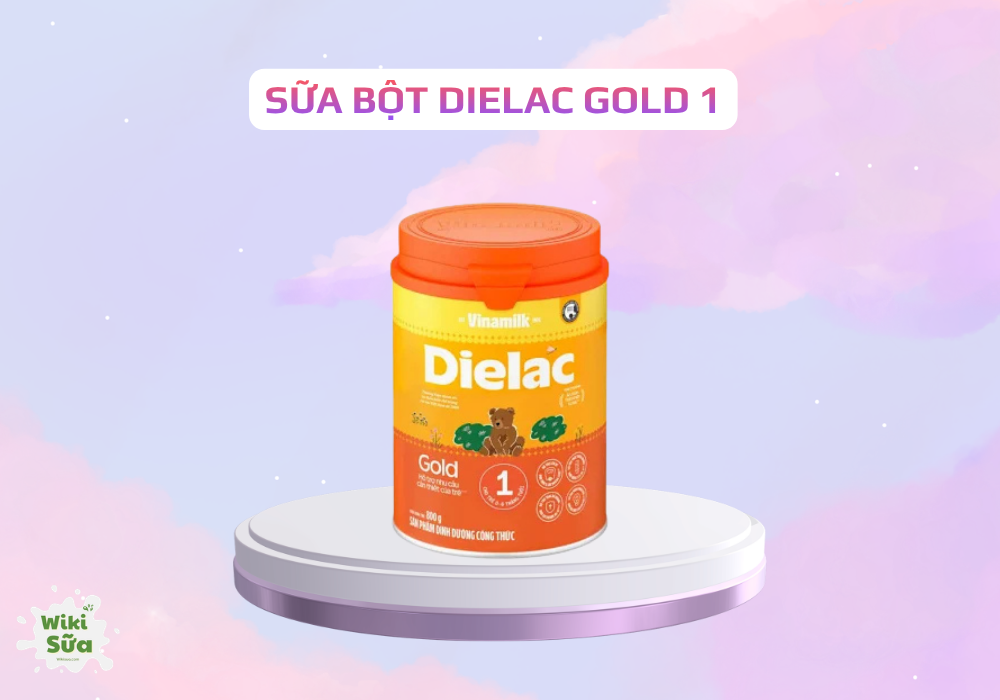 Sữa bột Dielac Gold 1 – bổ sung sữa non 24h giúp tăng cường đề kháng cho bé sơ sinh.