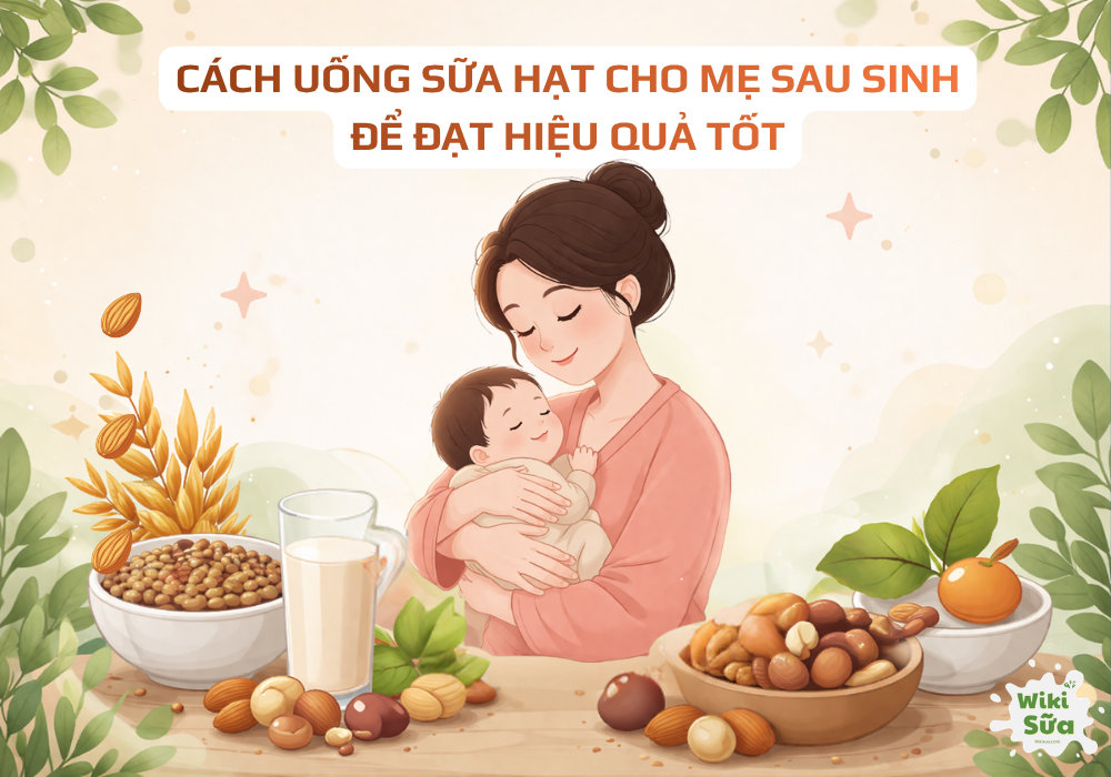 Cách uống sữa hạt cho mẹ sau sinh để đạt hiệu quả tốt