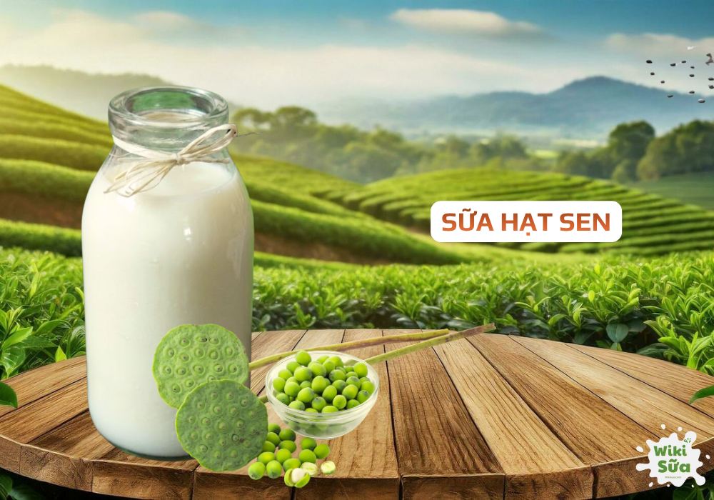 Sữa hạt sen – hỗ trợ ngủ ngon, giảm căng thẳng (Nguồn: Wiki Sữa)