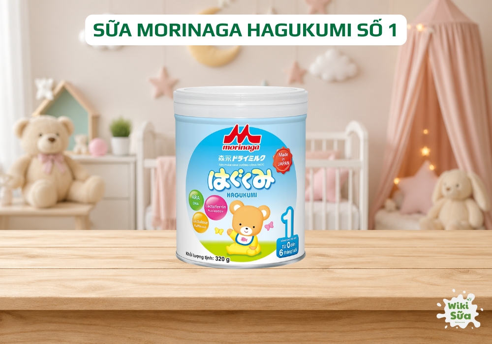 Sữa Morinaga Hagukumi số 1 dễ tiêu