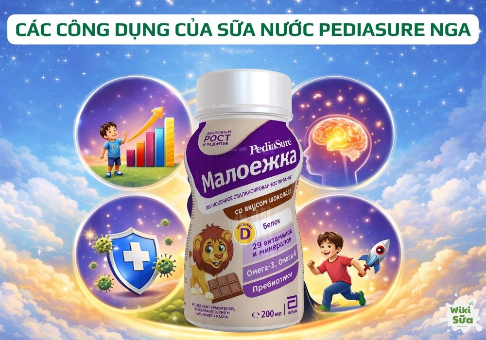 công dụng của sữa nước pediasure nga