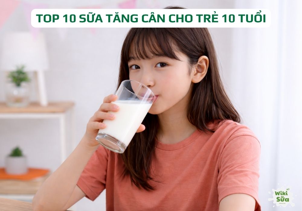 sữa tăng cân cho trẻ 10 tuổi