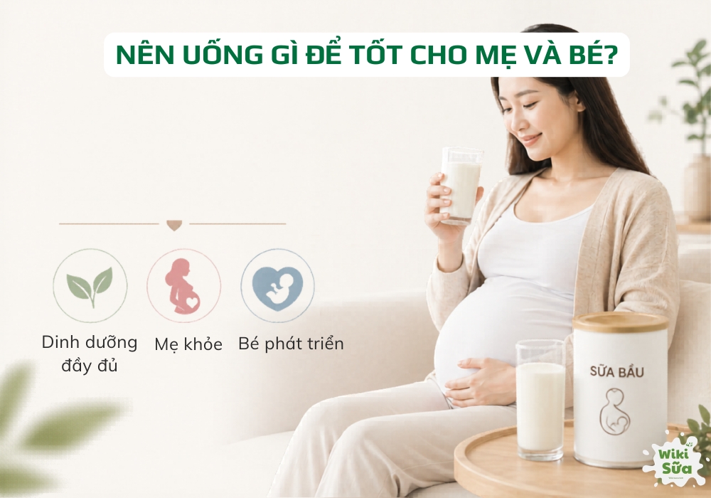 Bà bầu nên uống sữa gì tốt